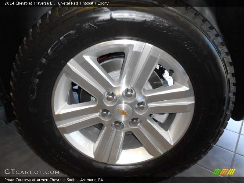 Crystal Red Tintcoat / Ebony 2014 Chevrolet Traverse LT
