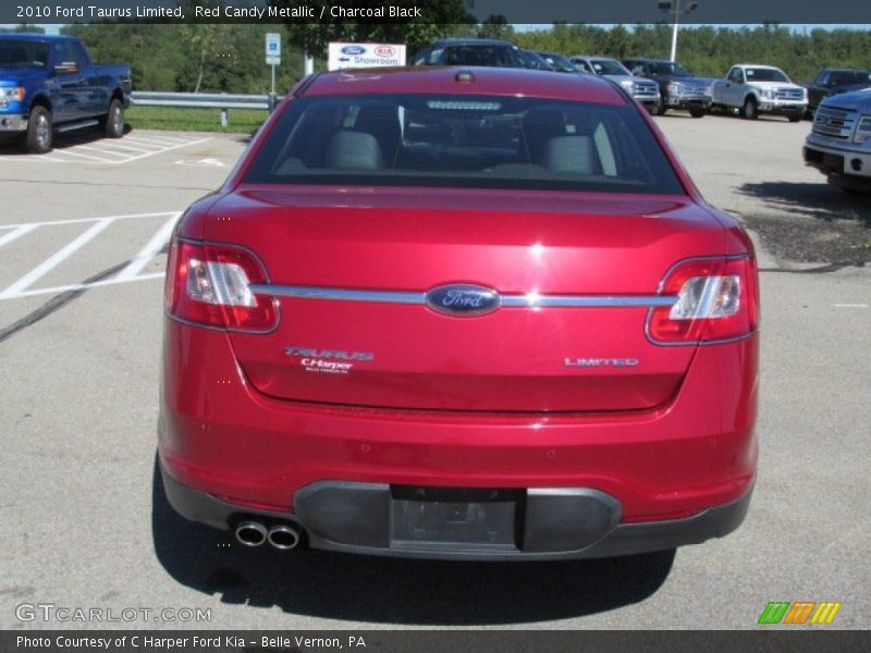 Red Candy Metallic / Charcoal Black 2010 Ford Taurus Limited