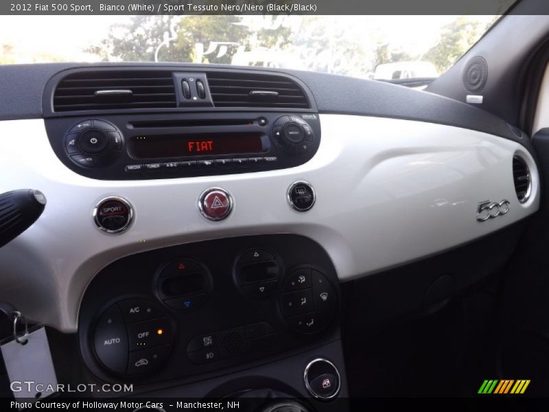 Bianco (White) / Sport Tessuto Nero/Nero (Black/Black) 2012 Fiat 500 Sport