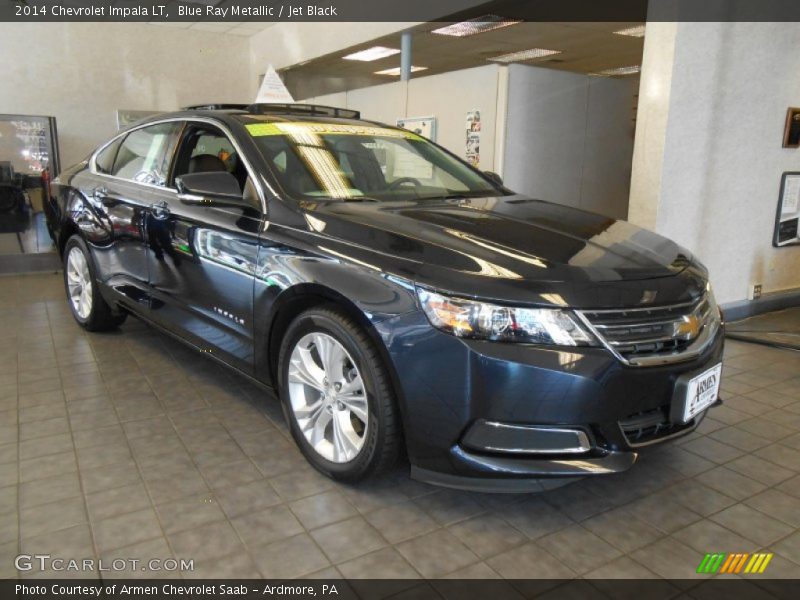 Blue Ray Metallic / Jet Black 2014 Chevrolet Impala LT