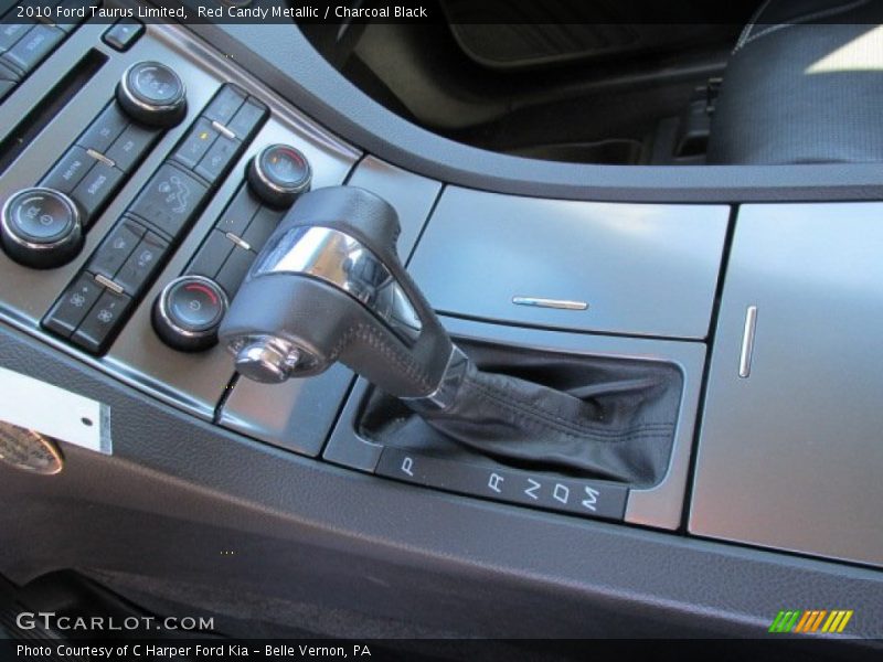Red Candy Metallic / Charcoal Black 2010 Ford Taurus Limited