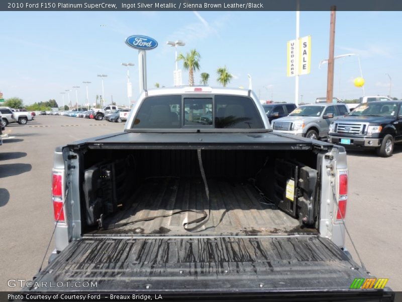 Ingot Silver Metallic / Sienna Brown Leather/Black 2010 Ford F150 Platinum SuperCrew