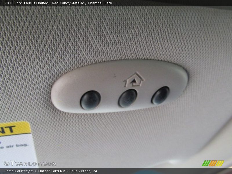 Red Candy Metallic / Charcoal Black 2010 Ford Taurus Limited