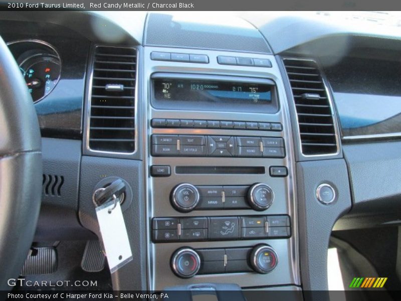 Red Candy Metallic / Charcoal Black 2010 Ford Taurus Limited