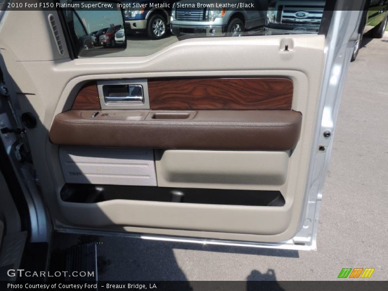 Ingot Silver Metallic / Sienna Brown Leather/Black 2010 Ford F150 Platinum SuperCrew
