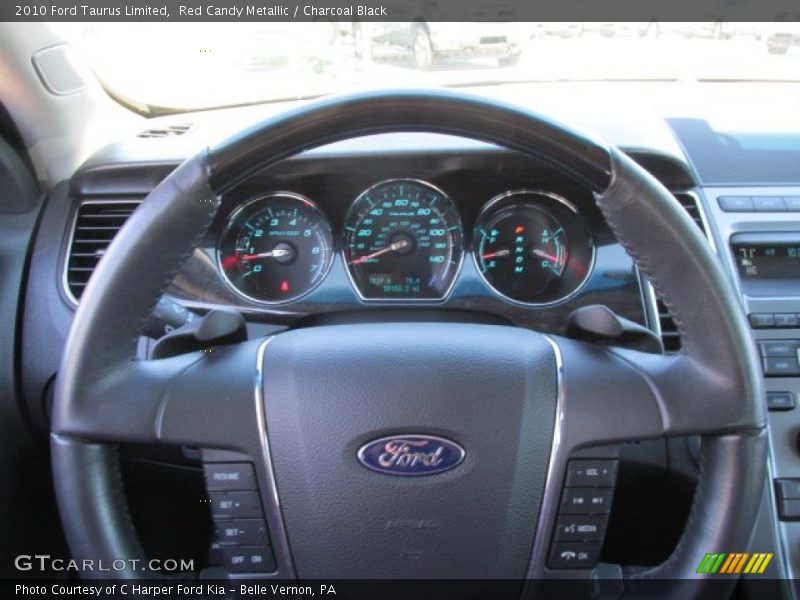 Red Candy Metallic / Charcoal Black 2010 Ford Taurus Limited