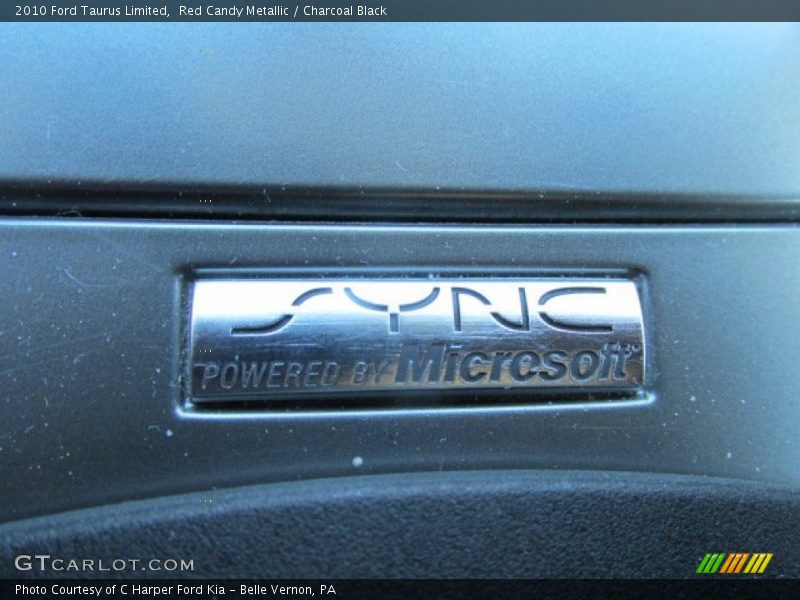 Red Candy Metallic / Charcoal Black 2010 Ford Taurus Limited