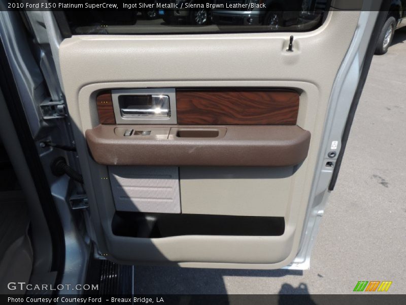 Ingot Silver Metallic / Sienna Brown Leather/Black 2010 Ford F150 Platinum SuperCrew