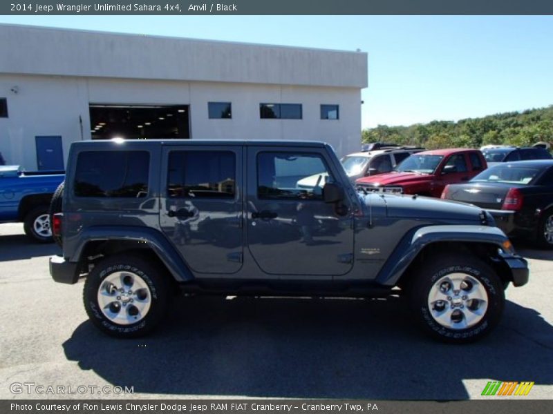 Anvil / Black 2014 Jeep Wrangler Unlimited Sahara 4x4