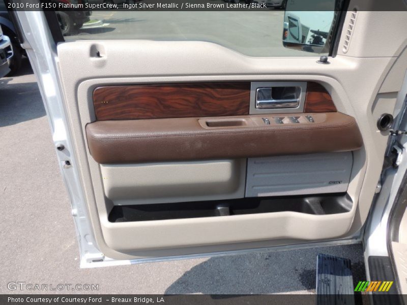 Ingot Silver Metallic / Sienna Brown Leather/Black 2010 Ford F150 Platinum SuperCrew