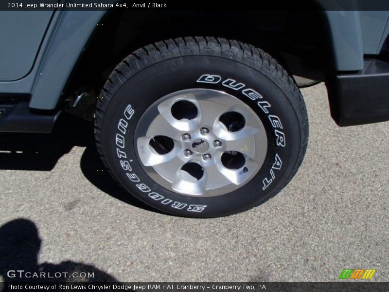 Anvil / Black 2014 Jeep Wrangler Unlimited Sahara 4x4
