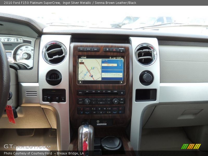 Ingot Silver Metallic / Sienna Brown Leather/Black 2010 Ford F150 Platinum SuperCrew
