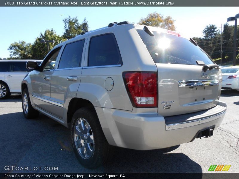 Light Graystone Pearl / Saddle Brown/Dark Slate Gray 2008 Jeep Grand Cherokee Overland 4x4