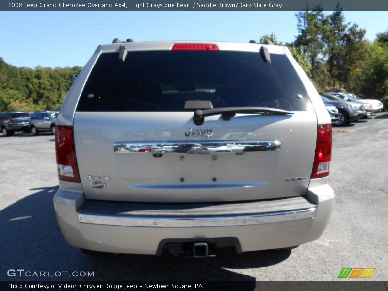 Light Graystone Pearl / Saddle Brown/Dark Slate Gray 2008 Jeep Grand Cherokee Overland 4x4