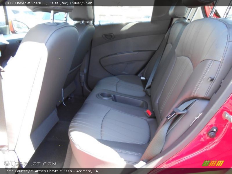 Salsa (Red) / Silver/Silver 2013 Chevrolet Spark LT