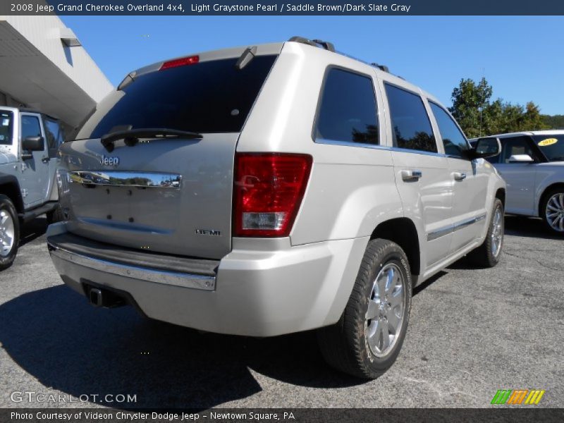 Light Graystone Pearl / Saddle Brown/Dark Slate Gray 2008 Jeep Grand Cherokee Overland 4x4
