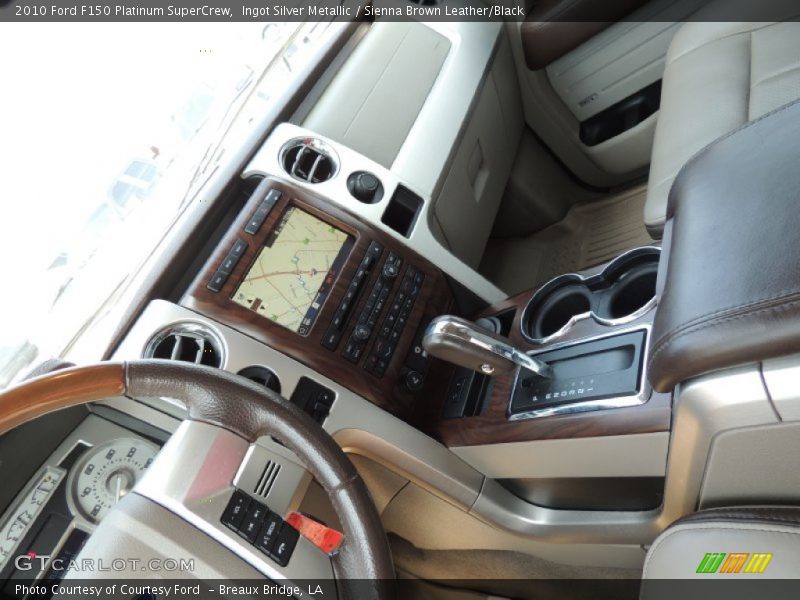 Ingot Silver Metallic / Sienna Brown Leather/Black 2010 Ford F150 Platinum SuperCrew