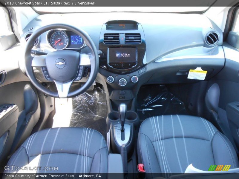 Salsa (Red) / Silver/Silver 2013 Chevrolet Spark LT