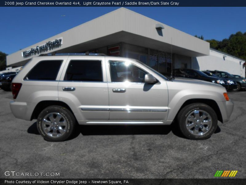 Light Graystone Pearl / Saddle Brown/Dark Slate Gray 2008 Jeep Grand Cherokee Overland 4x4
