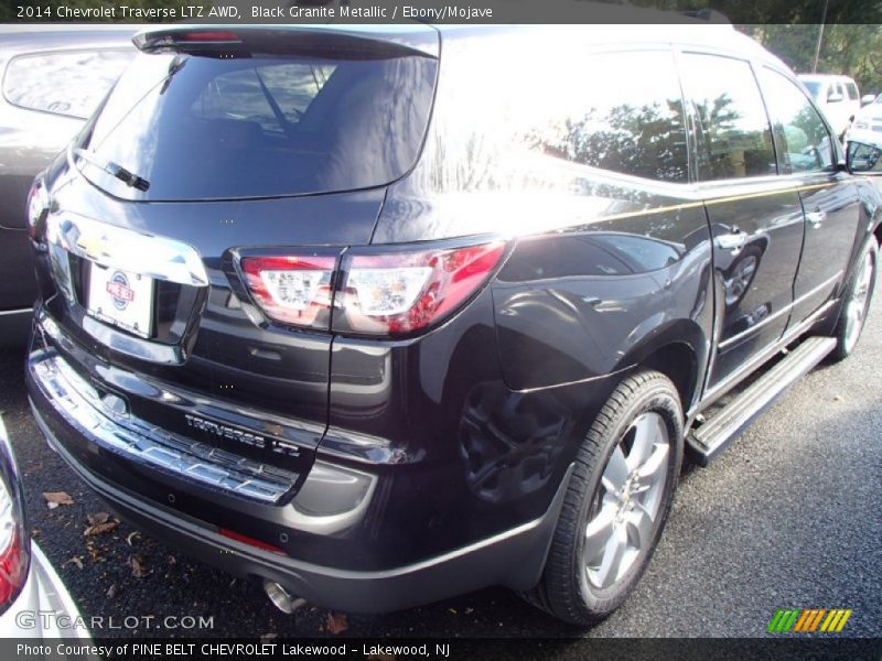 Black Granite Metallic / Ebony/Mojave 2014 Chevrolet Traverse LTZ AWD
