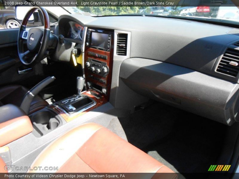 Light Graystone Pearl / Saddle Brown/Dark Slate Gray 2008 Jeep Grand Cherokee Overland 4x4