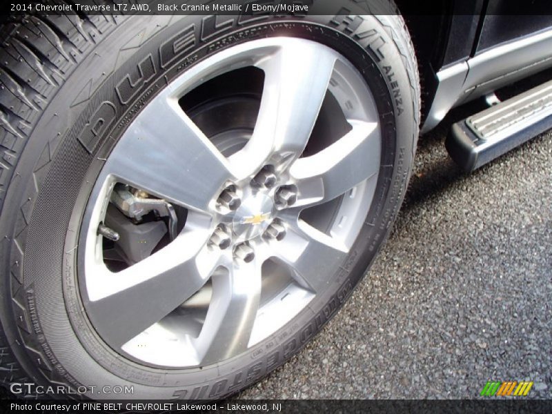 Black Granite Metallic / Ebony/Mojave 2014 Chevrolet Traverse LTZ AWD