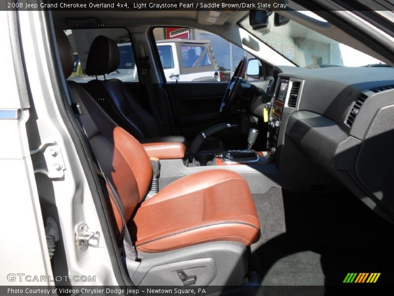Light Graystone Pearl / Saddle Brown/Dark Slate Gray 2008 Jeep Grand Cherokee Overland 4x4