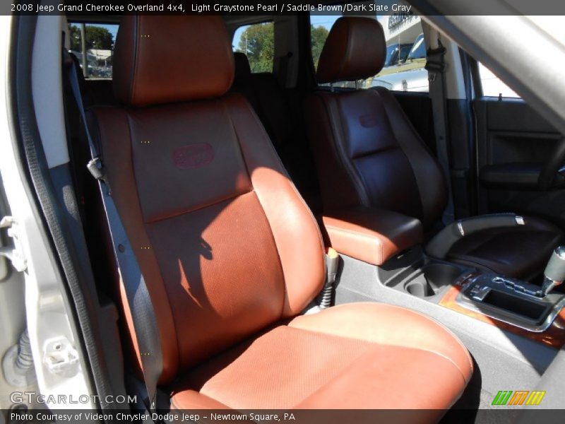 Light Graystone Pearl / Saddle Brown/Dark Slate Gray 2008 Jeep Grand Cherokee Overland 4x4