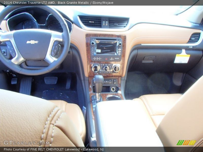 Black Granite Metallic / Ebony/Mojave 2014 Chevrolet Traverse LTZ AWD
