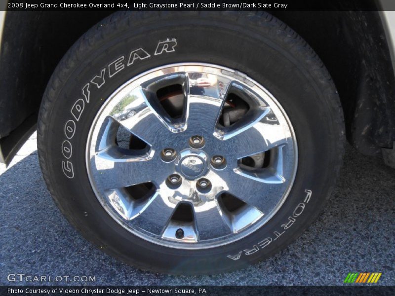 Light Graystone Pearl / Saddle Brown/Dark Slate Gray 2008 Jeep Grand Cherokee Overland 4x4