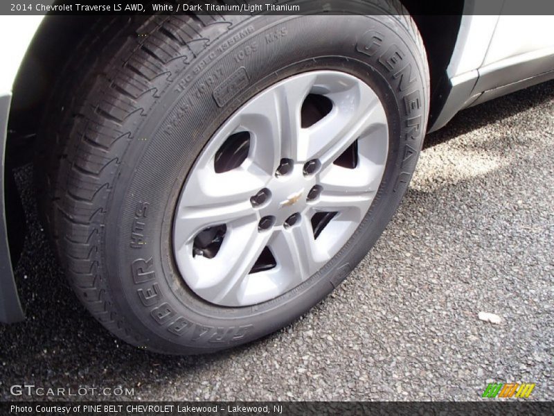 White / Dark Titanium/Light Titanium 2014 Chevrolet Traverse LS AWD