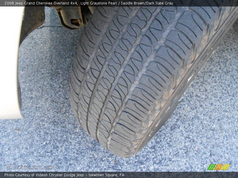 Light Graystone Pearl / Saddle Brown/Dark Slate Gray 2008 Jeep Grand Cherokee Overland 4x4