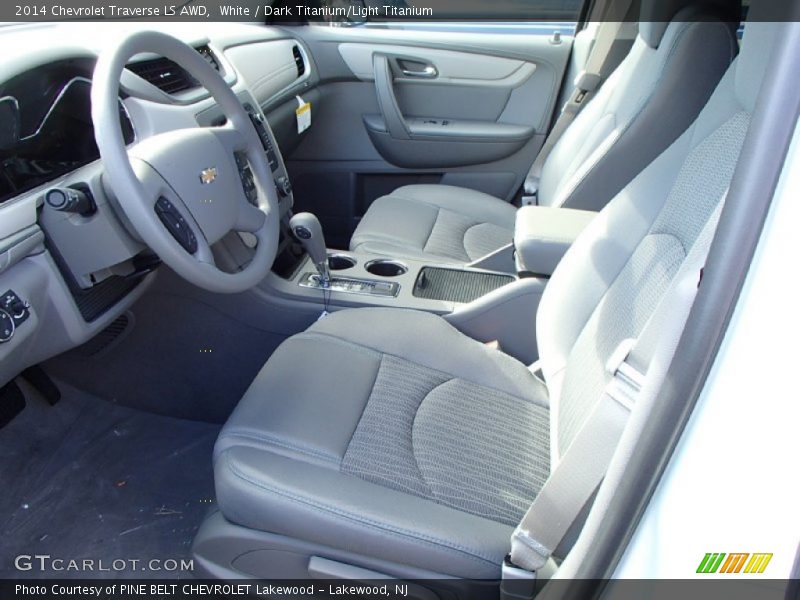 White / Dark Titanium/Light Titanium 2014 Chevrolet Traverse LS AWD