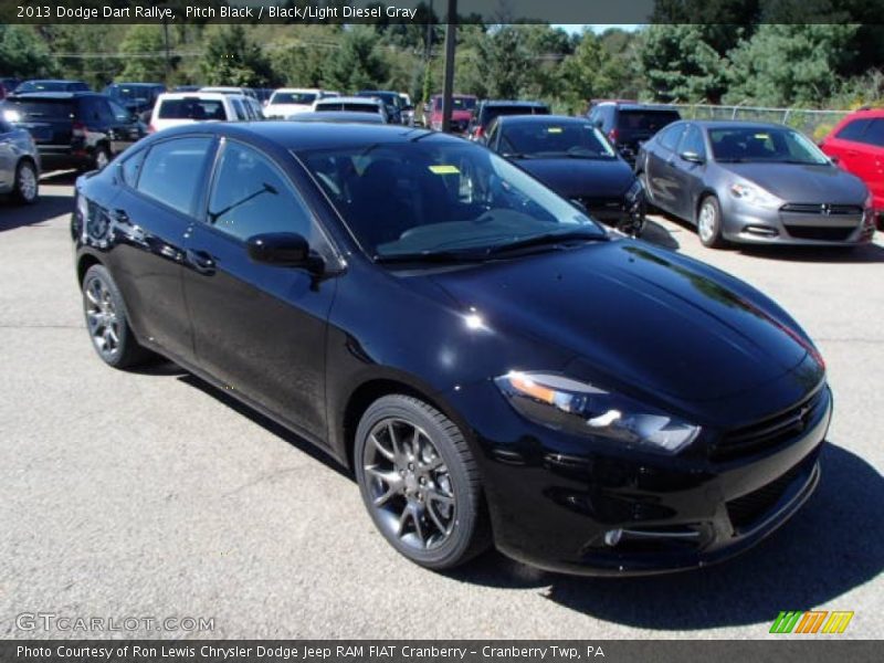 Pitch Black / Black/Light Diesel Gray 2013 Dodge Dart Rallye