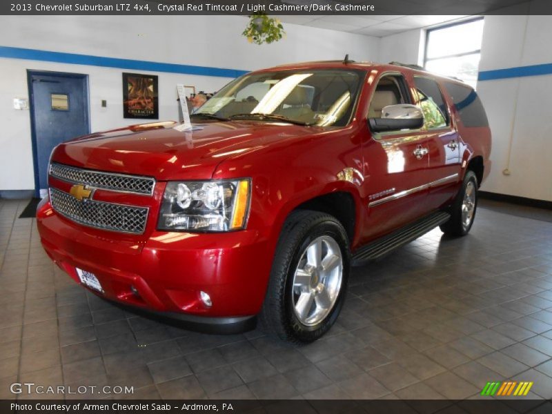 Crystal Red Tintcoat / Light Cashmere/Dark Cashmere 2013 Chevrolet Suburban LTZ 4x4