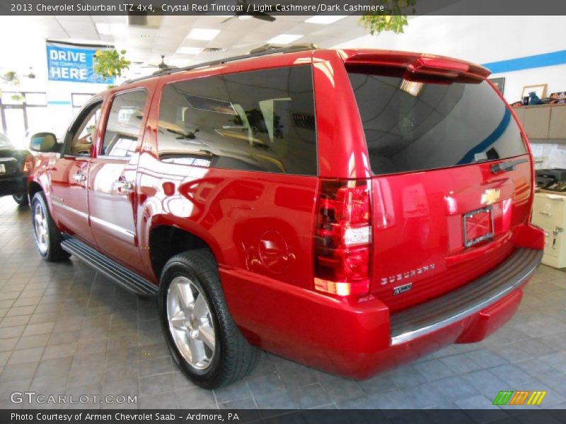 Crystal Red Tintcoat / Light Cashmere/Dark Cashmere 2013 Chevrolet Suburban LTZ 4x4