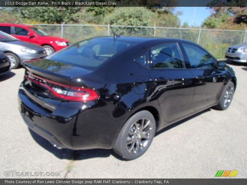 Pitch Black / Black/Light Diesel Gray 2013 Dodge Dart Rallye