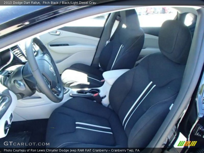 Pitch Black / Black/Light Diesel Gray 2013 Dodge Dart Rallye