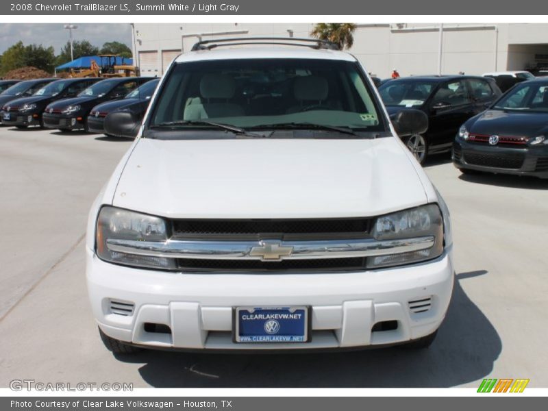 Summit White / Light Gray 2008 Chevrolet TrailBlazer LS