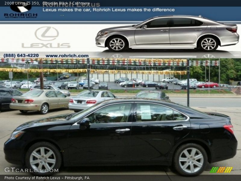 Obsidian Black / Cashmere 2008 Lexus ES 350