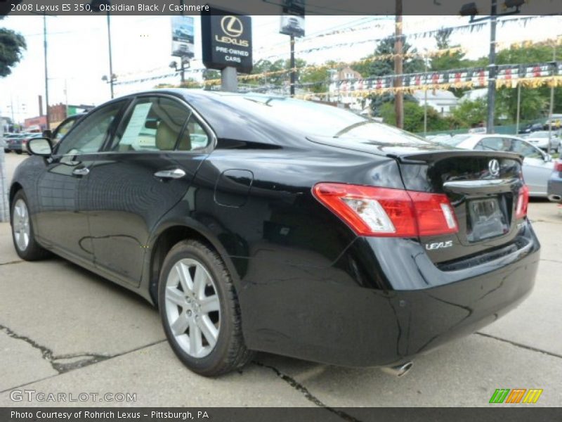 Obsidian Black / Cashmere 2008 Lexus ES 350