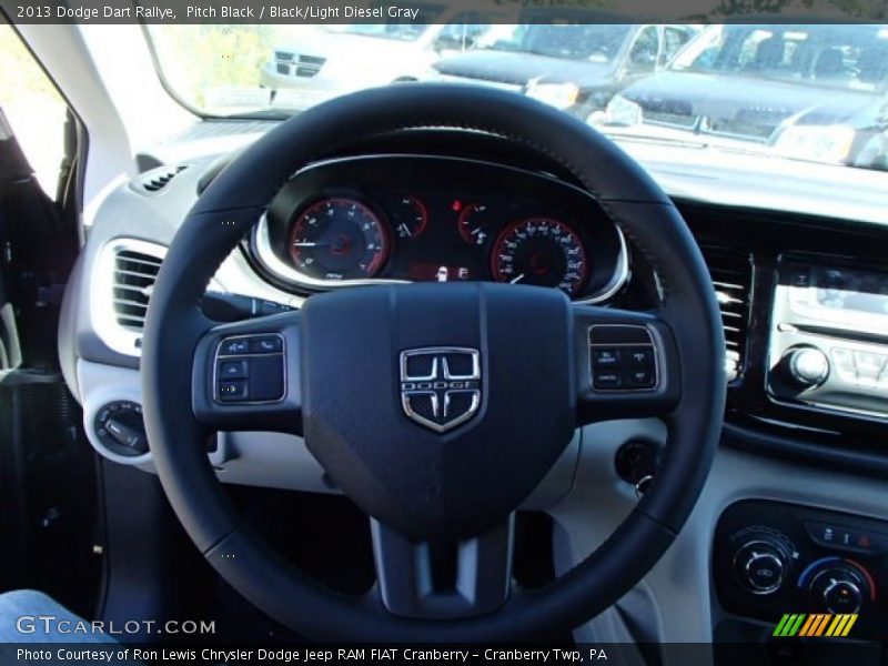 Pitch Black / Black/Light Diesel Gray 2013 Dodge Dart Rallye