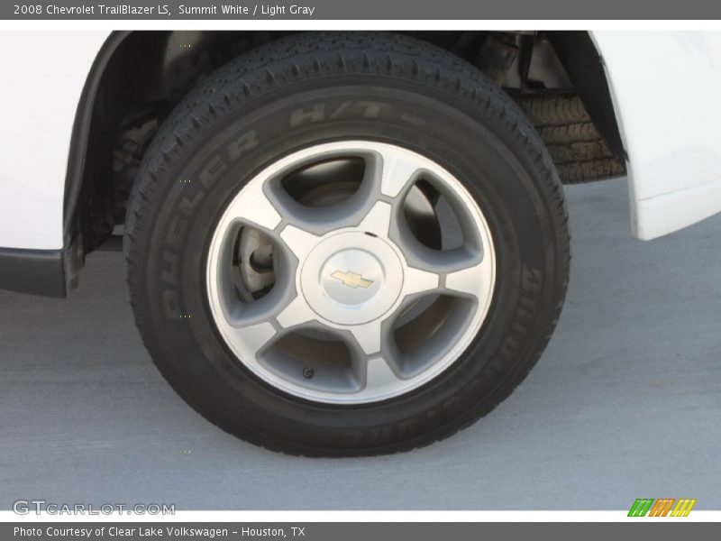 Summit White / Light Gray 2008 Chevrolet TrailBlazer LS