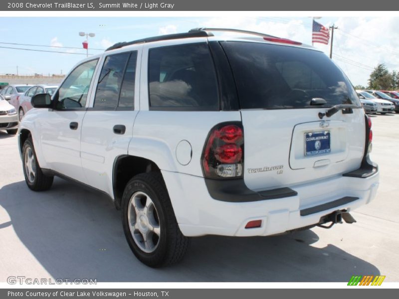 Summit White / Light Gray 2008 Chevrolet TrailBlazer LS
