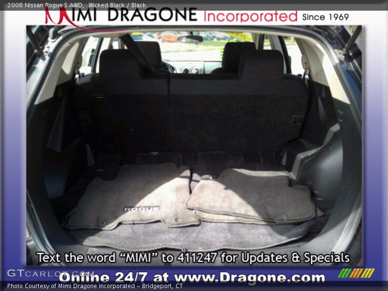 Wicked Black / Black 2008 Nissan Rogue S AWD
