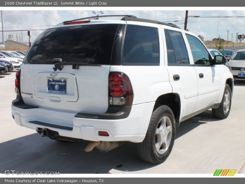 Summit White / Light Gray 2008 Chevrolet TrailBlazer LS