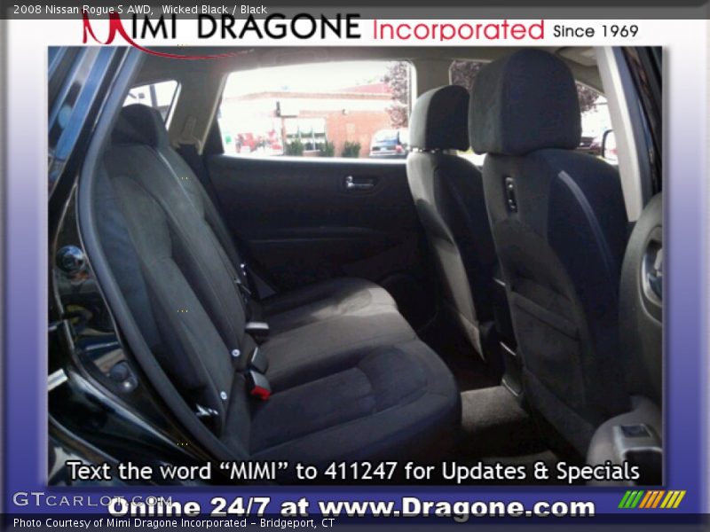 Wicked Black / Black 2008 Nissan Rogue S AWD