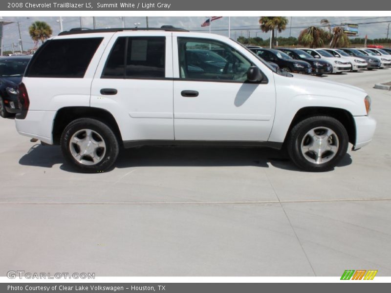 Summit White / Light Gray 2008 Chevrolet TrailBlazer LS