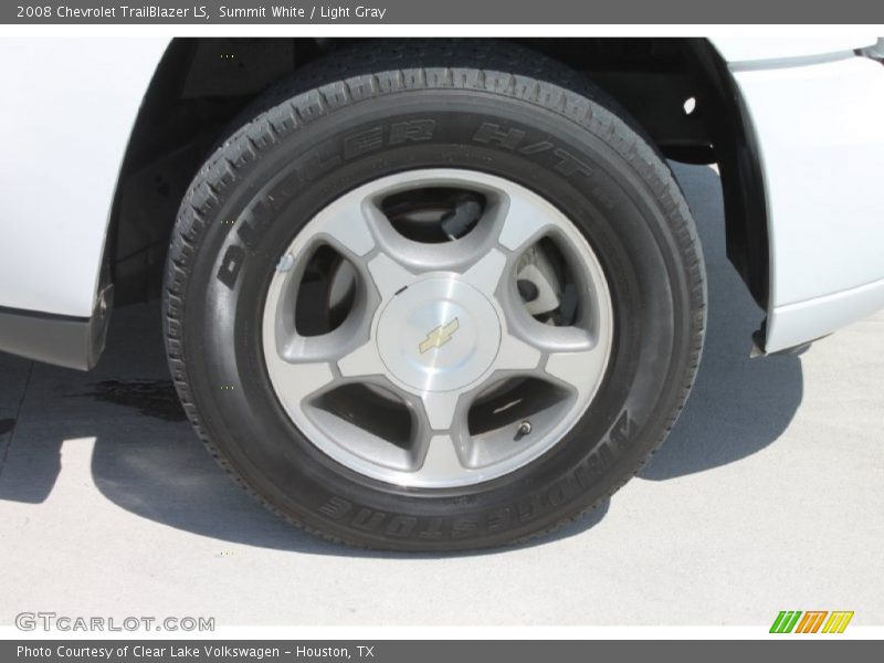 Summit White / Light Gray 2008 Chevrolet TrailBlazer LS