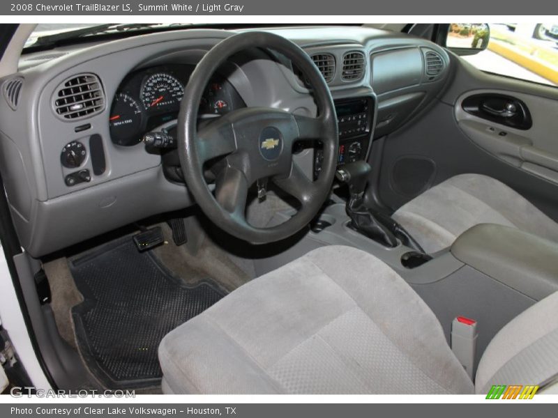 Summit White / Light Gray 2008 Chevrolet TrailBlazer LS